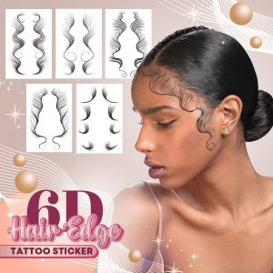 6D Hair Edge Tattoo Sticker