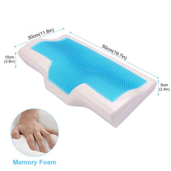 Anti Snore Neck Shoulders Relax Memory Foam Pillow Neck Gel For Deep-Sleeping Bedding