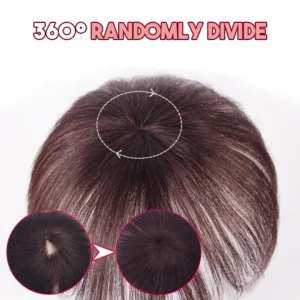 One-Clip Volume Topper – Heat Resistant Silky Chemical Fiber Wig Bangs