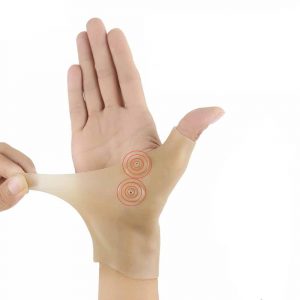 1 Pcs Magnetic Wrist Hand Thumb Support Silicone Gel Arthritis Pressure Corrector