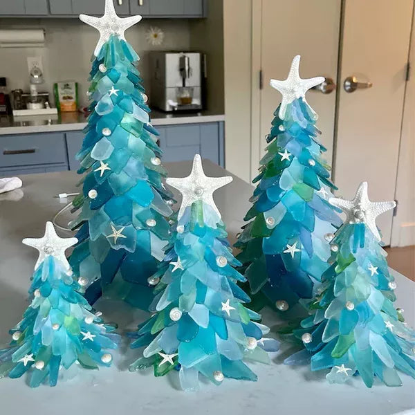 Sea Glass Christmas Tree Craft