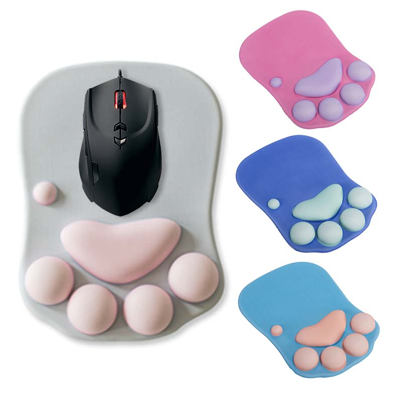 Cute Cat Mouse Pad and Keyboard Wrist Rest - Silicone - Sponge from Apollo  Box