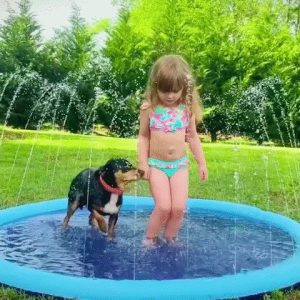 Dog Splash Sprinkler Pad Pet Summer Outdoor Water Toys