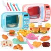 Kid'S Kitchen Toys Simulation Microwave Oven Educational Toys Mini Kitchen Food Pretend Play Cutting Role Playing Girls Toys
