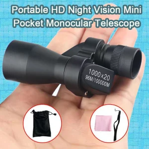 Portable Hd Night Vision Mini Pocket Monocular Telescope High Magnification Zoom Outdoor Fishing Telescope For Hunting Camping