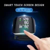 Smart Touch Lcd Screen Wrist Blood Pressure Monitor Digital Voice Chargeable Automatic Tonometer Heart Rate Sphygmomanometer