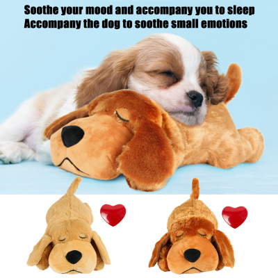 Blublu Park Puppy Heartbeat Toy, Dog Stuffed Animal Sleep Anxiety Relief  Calming Aid Comfort Soother Plush Toy for Puppies Dogs Cats
