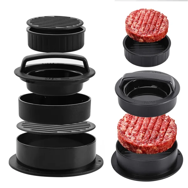 Manual Hamburger Meat Press Maker Rice Ball Mold Round Beef Grill Burger Press Patty Meatballs Maker Device Kitchen Accessories