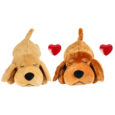 AIPINQI Doggy Heartbeat Stuffed Toy, Pet Anxiety Relief Sleep Aid
