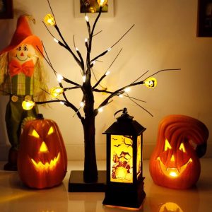 Jack O 'Lantern Led Pumpkin Lamp For Fall Halloween Thanksgivings Indoor Outdoor Yard Garden Party Home Decoration