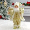 30Cm Christmas Standing Santa Claus Merry Christmas Decorations For Home Xmas Ornaments Navidad Party Supplies Happy Year