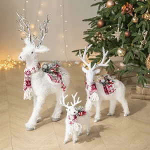 Christmas White Elk Doll Home Decoration Christmas Tree Decoration
