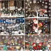 Christmas Window Stickers Merry Christmas Decorations For Home Christmas Wall Sticker Kids Room Wall Decals Year Stickers