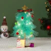 Mesh Christmas Tree Diy Material Pack Kids Gift Toy Merry Christmas Decorations For Home Xmas Ornaments Happy Year
