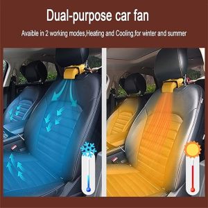 12v 150w Car Heater Fan, Winter Windshield Defogger and Defroster Car Seat, Warmers 2 in 1 Portable Car Heater