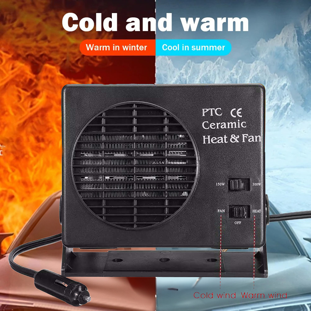 Car-Heater-150W-300W-12V-Ceramic-Car-Fan-Heater