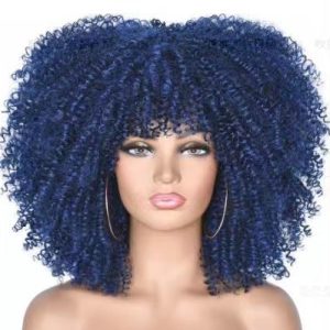 African Small Curly Hair Afro Wig Headgear