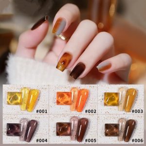 9 Colors Amber Set Uv Gel Nail Polish Ice Penetration Soak Shining