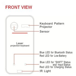 Bluetooth Virtual Laser Keyboard.