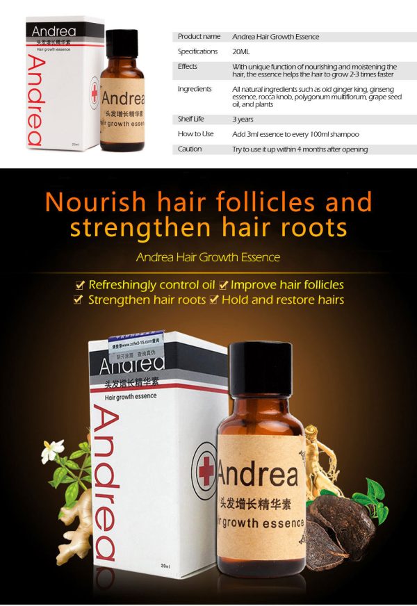 Andrea 20Ml Hair Growth Serum - Anti Hair Loss & Keratin Care