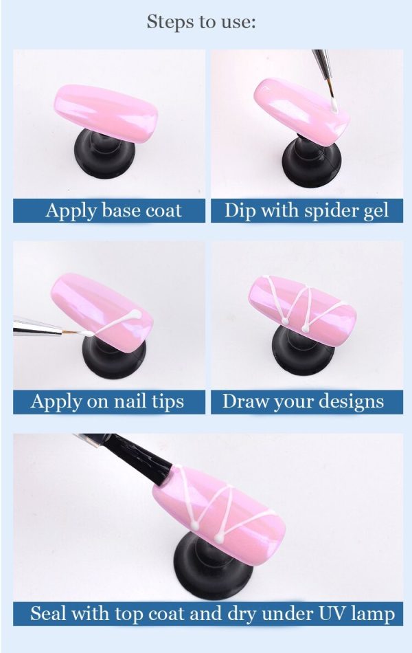 Elastic Spider Gel - Creative Diy Nail Art Drawing Gum