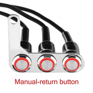 Motorcycle Switch Handlebar On- Push 3 Buttons