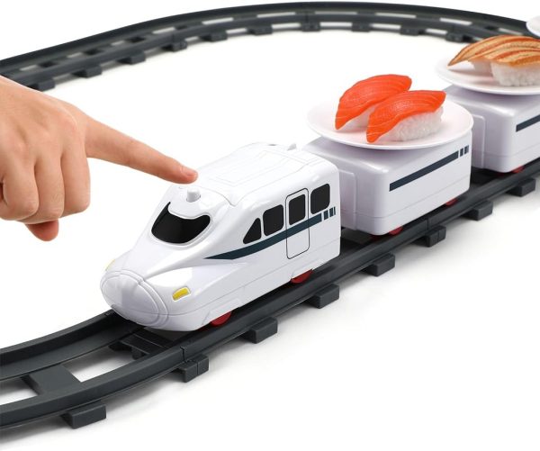 Sushi Train Rotating Table Food Train Battery Powered Electric Train Toy