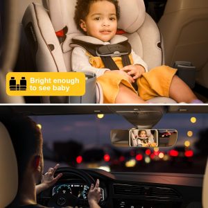 Baby Car Mirror With Light