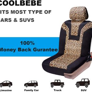 Car Seat Cover Leopard Integrated Fits For Cars Suv Truck