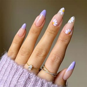 Women'S Wear Colorful Floral Decorative Nail Stickers