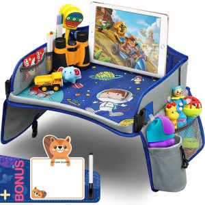 Kids Travel Tray Toddler Snack Play Activity Organizer Safety Seat Table