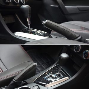 Car Styling Genuine Leather Hand-Stitched Gear Shift Knob For Toyota Corolla