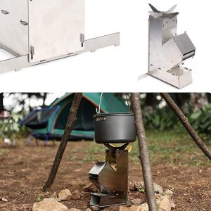 Portable Outdoor Rocket Wood Burning Stove Heater