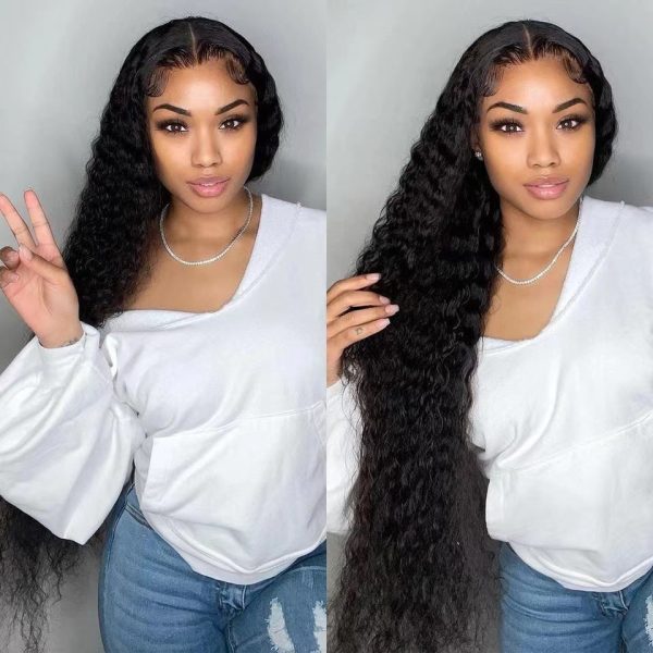 Long Curly Front Lace Chemical Fiber Wig