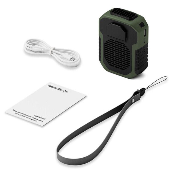 Rechargeable Portable Wireless Mini Clip On Waist Belt Fan