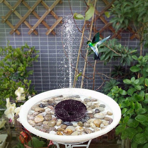 Solar Powered Rbg Light Up Pond Floating Water Fountain
