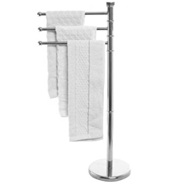 Standing Bathroom Towel Drying Rack Stainless Steel