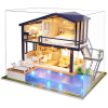 Modern Miniature Lighted Diy Dollhouse Kit