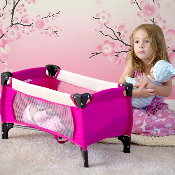 Premium Portable Baby Doll Crib Bed Set