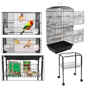 Portable Large Big Bird Cage With Wheels 59