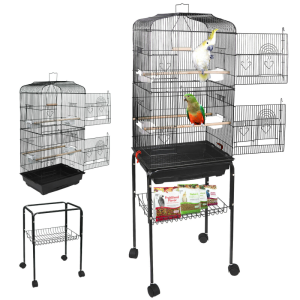 Portable Large Big Bird Cage With Wheels 59