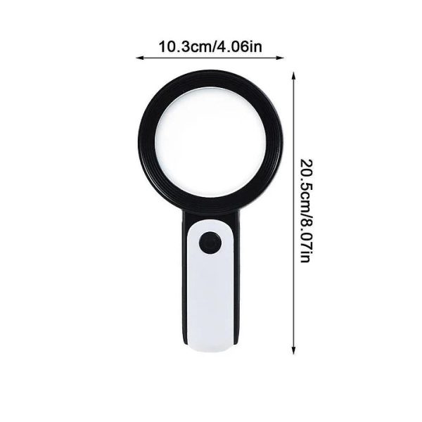 Optical Magnifying Glass 30X Handheld Seniors Reading Magnifying For Reading