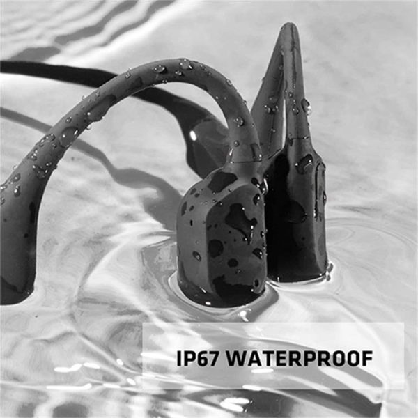 Waterproof Bone Conduction Headphones Stereo Bluetooth Wireless