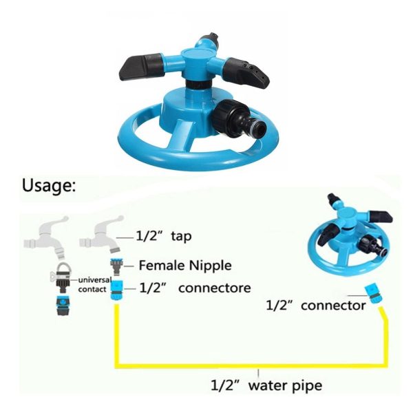 Oscillating Above Ground Lawn Water Sprinkler