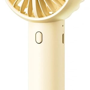 Gaiatop Mini Portable Fan, Powerful Handheld Fan, Cute Design 3 Speed Personal Small Desk Fan With Base, Lightweight Makeup Usb Rechargeable Fan For Stylish Girl Women Travel Indoor Outdoor Pink