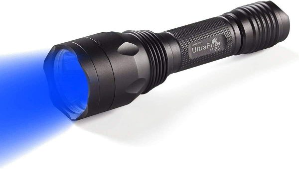 Ultrafire Blue Light Flashlight Torch 256 Yard 470 Nm Wavelength Professional Blue Beam Flashlight Fishing H-B3