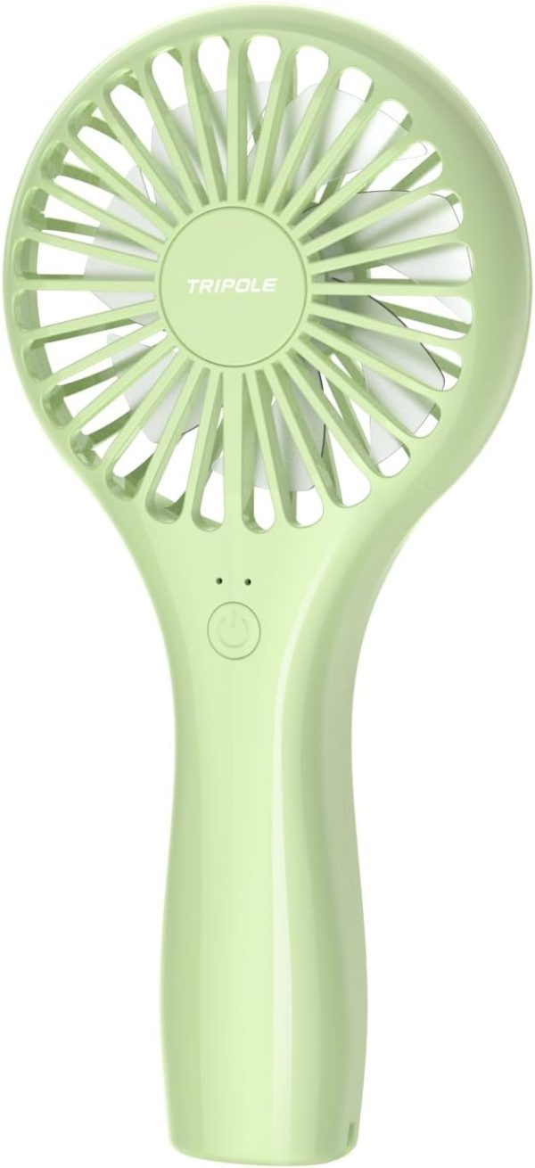 Tripole Mini Handheld Fan Battery Operated Small Personal Portable Speed Adjustable Usb Rechargeable Fan Cute Design Powerful Eyelash Fan For Stylish Kids Girls Women Men Indoor Outdoor Travelling