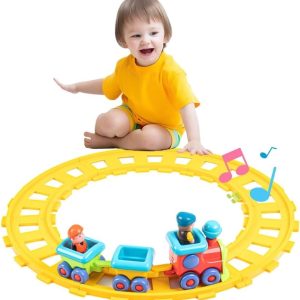 Baby Toys Train Set-Musical Electric Train Toys,Toddler Electric Train Set,Musical Train Toys With Tracks,Birthday Gifts For 12 18 Month 1 2 3 4 Year