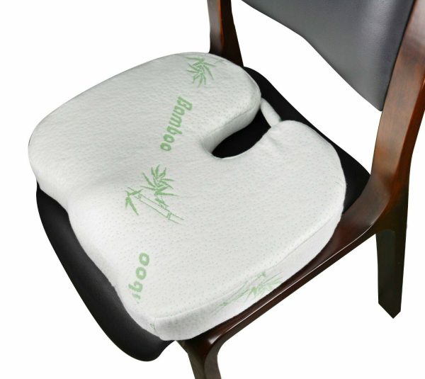 Memory Foam Seat & Back Cushion With Washable Cover