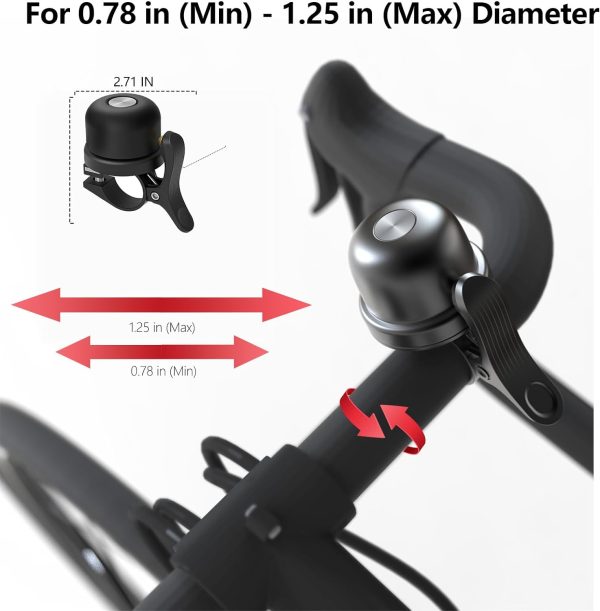 Bike Anti-Theft Tracker, Support Locator Global Tracking, With Bicycle Bell Hidden Holder Accessories, Compatible With Ios